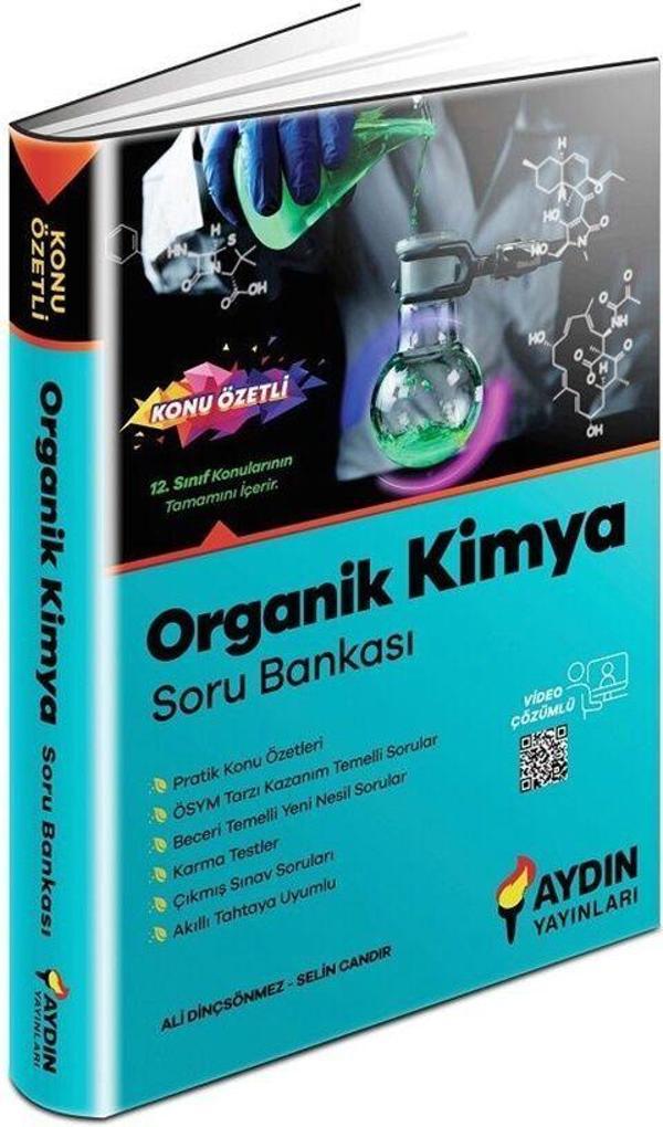 Aydın Yayınları TYT AYT 12. Sınıf Organik Kimya Konu Özetli Soru Bankası - Aydın Yayınları - Image 1
