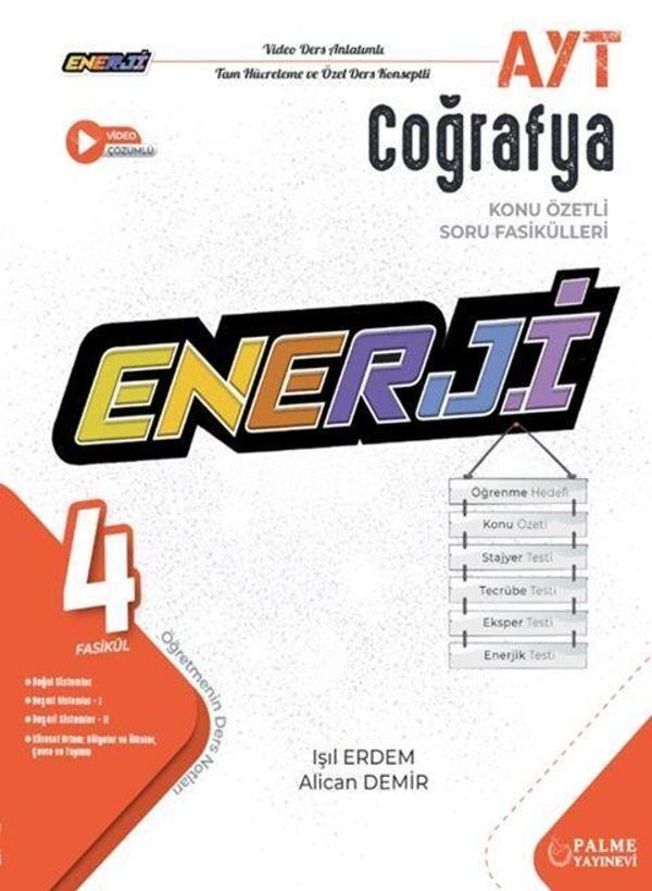 Palme Yayınları AYT Enerji Coğrafya Konu Özetli Soru Fasikülleri - Palme Yayınları - Image 1