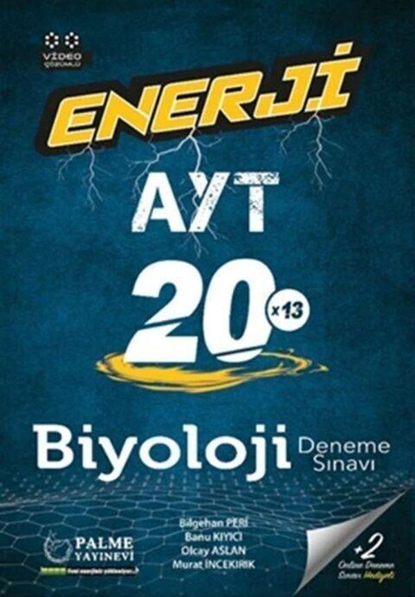 Palme Yayınları AYT Biyoloji Enerji 20x13 Deneme Sınavı - Palme Yayınları - Image 1