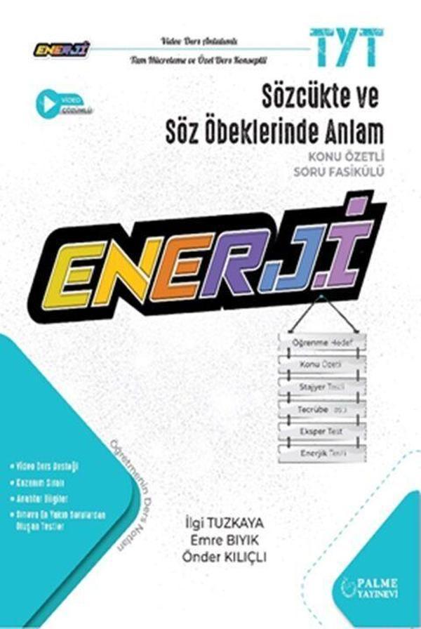 Palme Yayınları TYT Sözcükte ve Söz Öbeklerinde Anlam Enerji Konu Özetli Soru Bankası - Palme Yayınları - Image 1