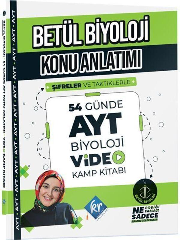 KR Akademi Betül Biyoloji Konu Anlatımı 54 Günde AYT Biyoloji Video Kamp Kitabı - KR Akademi - Image 1