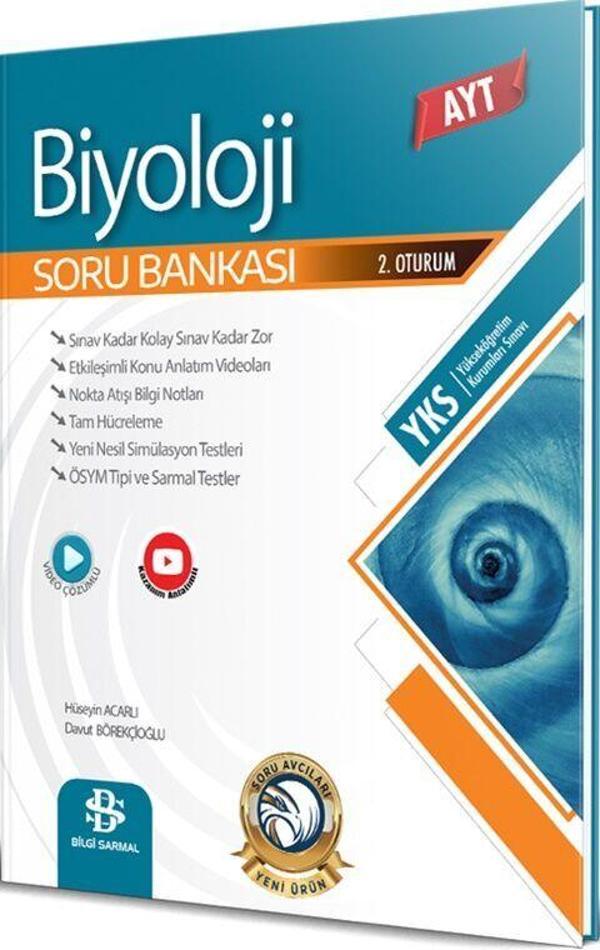 Bilgi Sarmal AYT Biyoloji Soru Bankası - Bilgi Sarmal Yayınları - Image 1