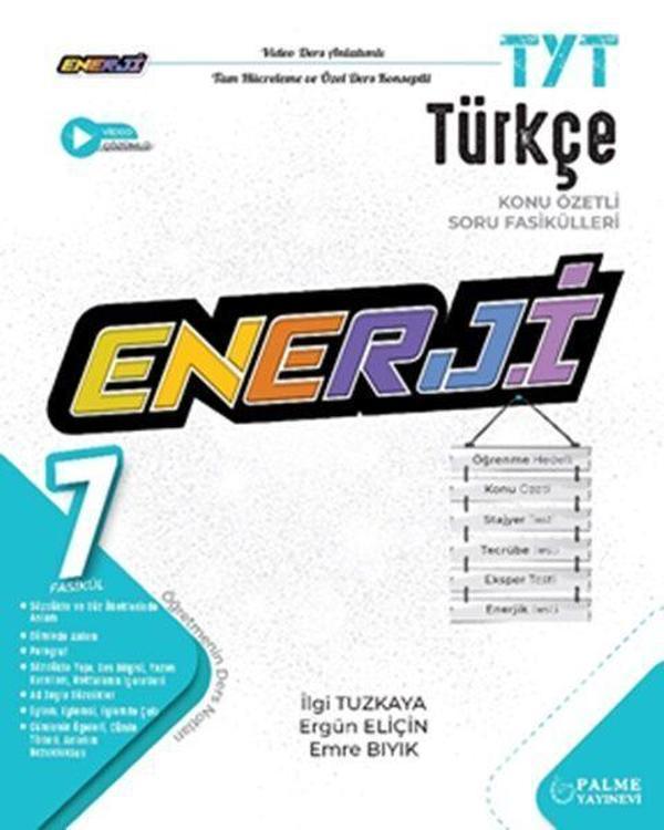 Palme Yayınları TYT Türkçe Enerji Konu Özetli Soru Fasikülleri - Palme Yayınları - Image 1