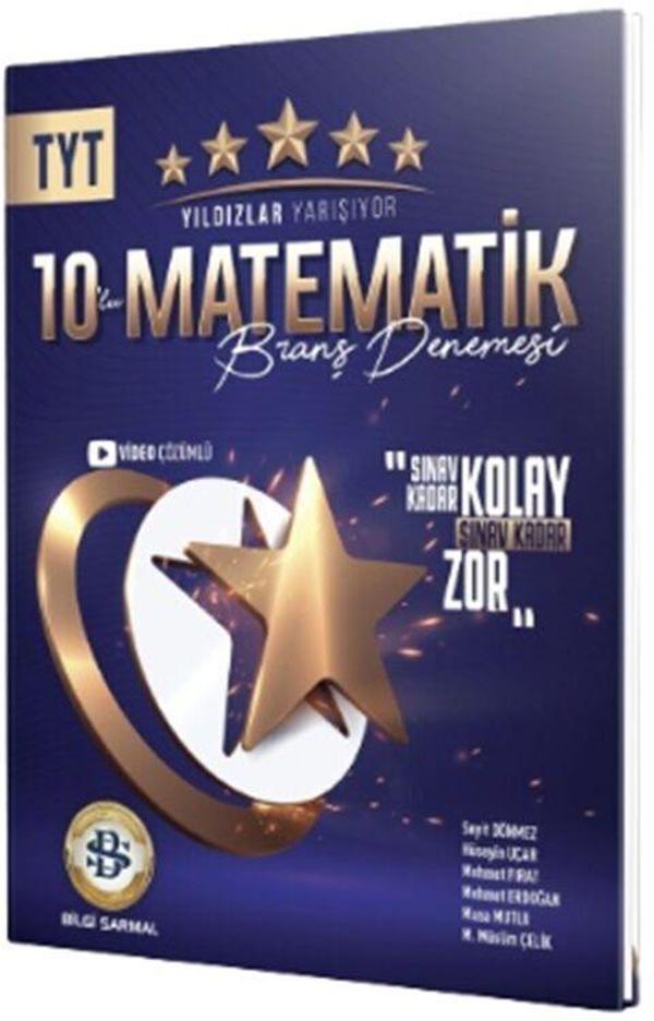 Bilgi Sarmal TYT Matematik Yıldızlar Yarışıyor 10 lu Branş Denemesi - Bilgi Sarmal Yayınları - Image 1