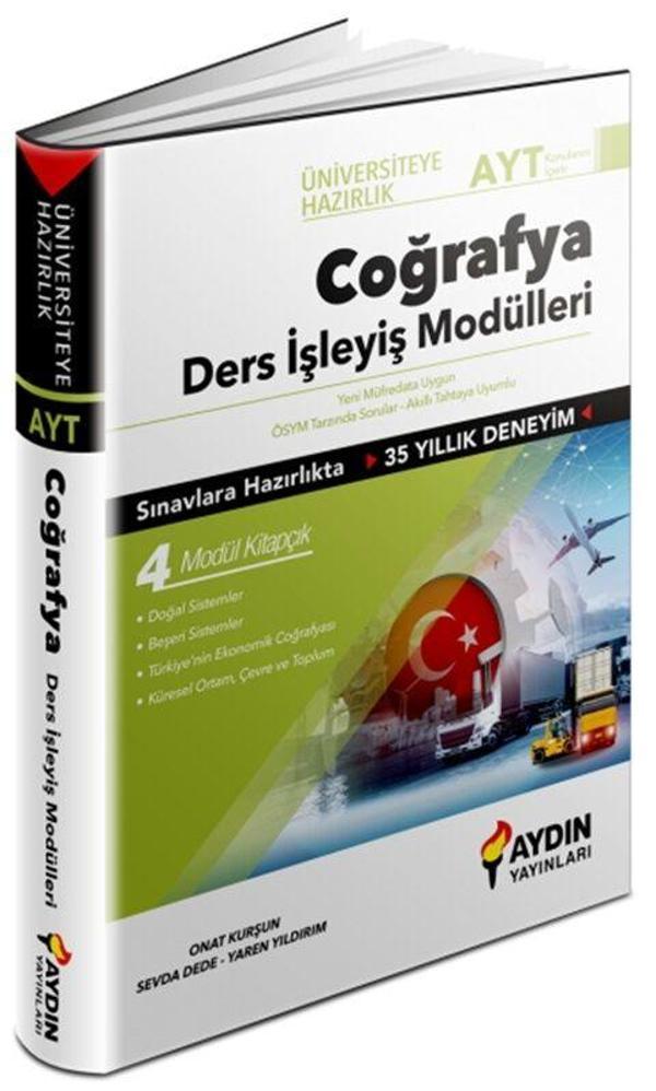 Aydın Yayınları AYT Coğrafya Üniversiteye Hazırlık Ders İşleyiş Modülleri - Aydın Yayınları - Image 1