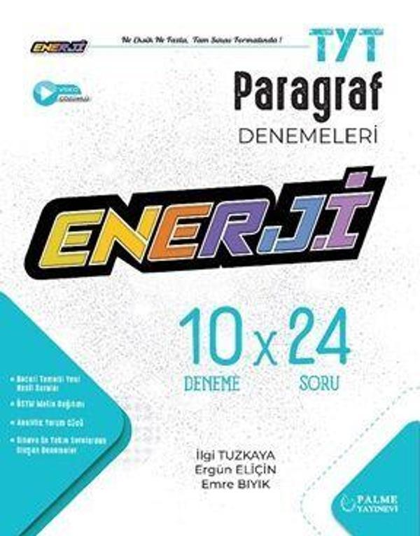 Palme Yayınları Enerji TYT Paragraf 10 Deneme - Palme Yayınları - Image 1