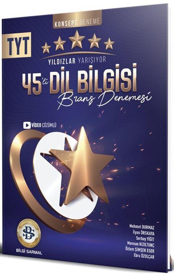 Bilgi Sarmal TYT Dil Bilgisi Yıldızlar Yarışıyor 45 li Branş Denemesi - Bilgi Sarmal Yayınları - Image 1