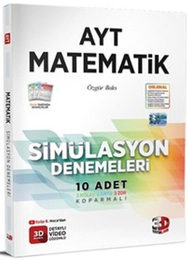 3D Yayınları AYT Matematik Simülasyon 10 lu Denemeleri - 3D Yayınları - Image 1