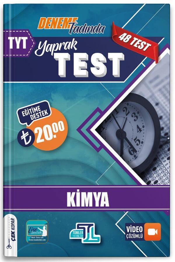 Tümler Yayınları TYT Kimya Yaprak Test - Tümler Yayınları - Image 1