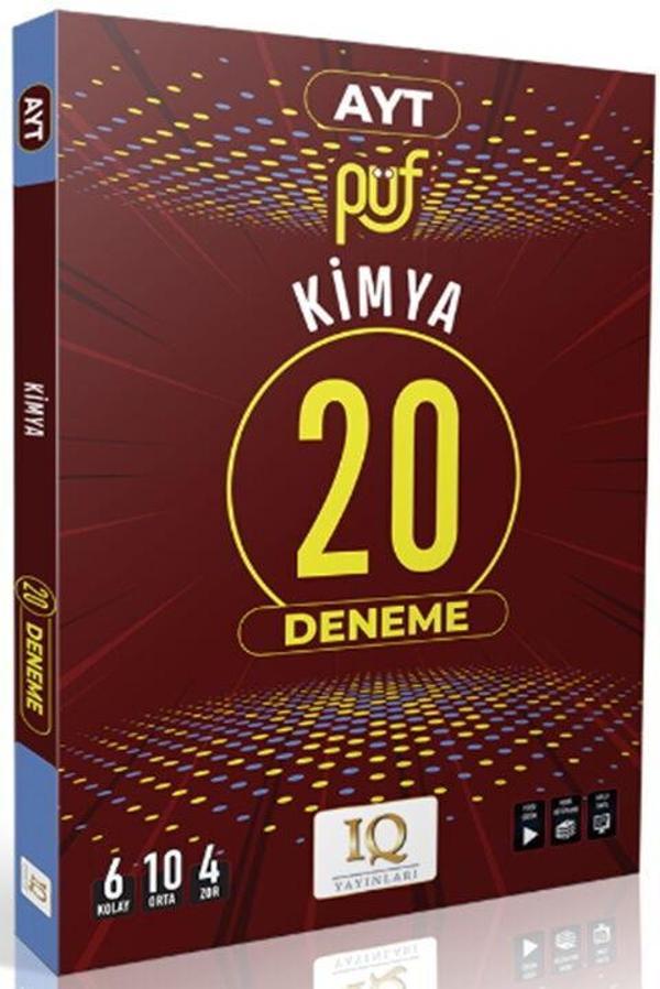 IQ Yayınları AYT Kimya Püf 20 li Deneme - IQ Yayınları - Image 1