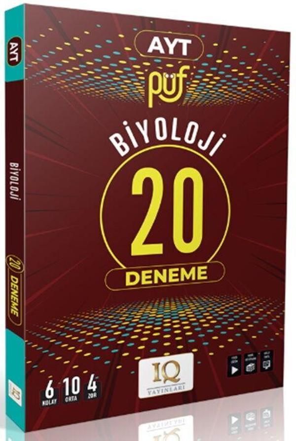 IQ Yayınları AYT Biyoloji Püf 20 li Deneme - IQ Yayınları - Image 1