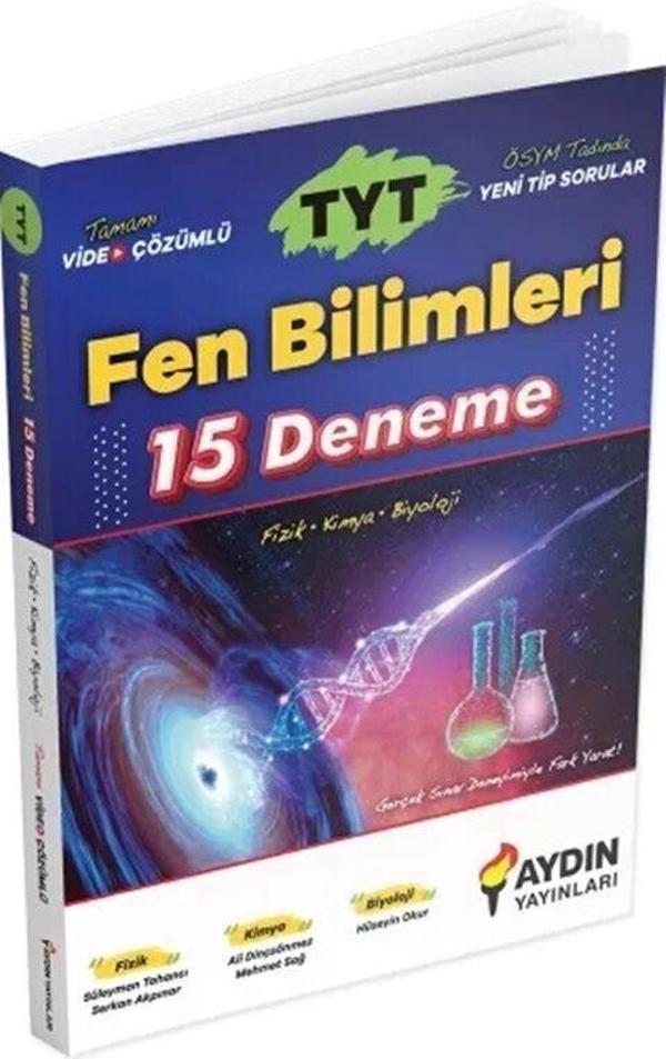 Aydın Yayınları TYT Fen Bilimleri 15 Deneme - Aydın Yayınları - Image 1