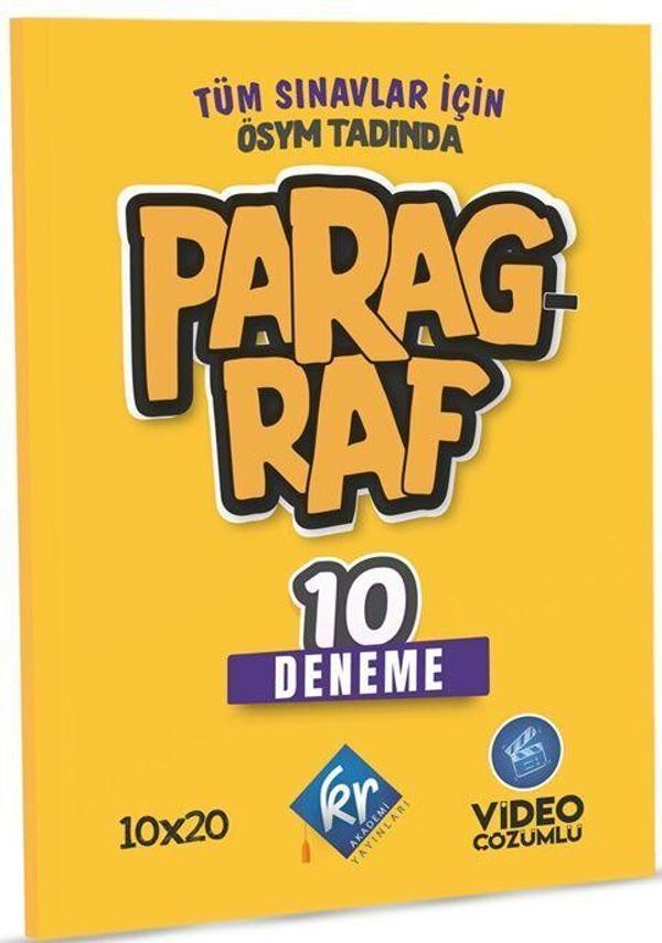KR Akademi Tüm Sınavlar Paragraf 10 Deneme Video Çözümlü - KR Akademi - Image 1