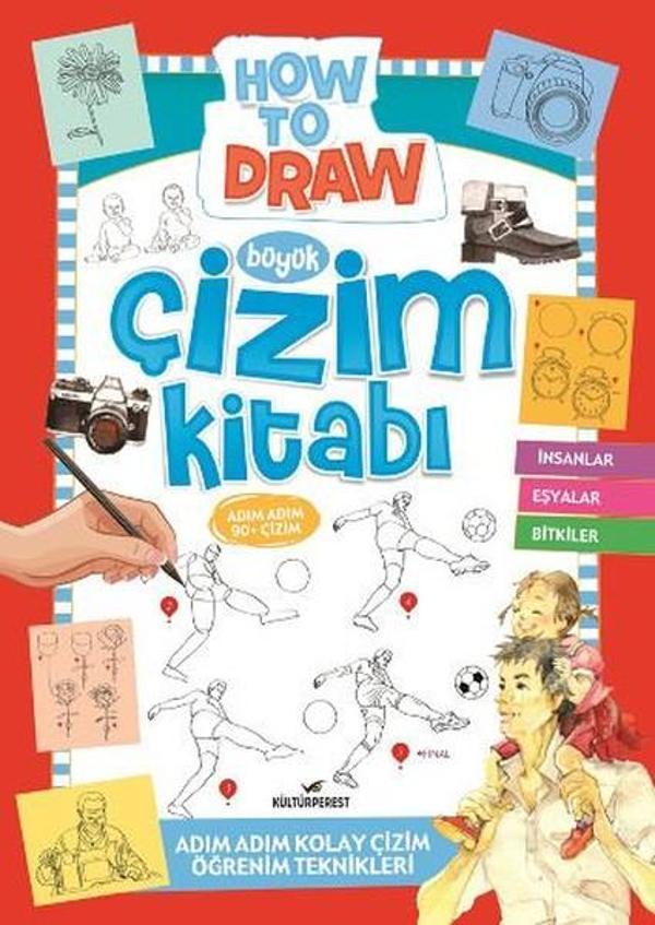 Büyük Çizim Kitabı 2-İnsanlar Eşyalar Bitkiler - Kültürperest - Image 1