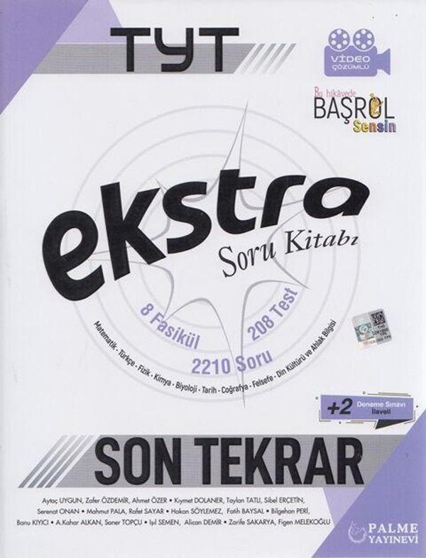 Palme Yayınları TYT Tüm Dersler Ekstra Son Tekrar Soru Kitabı - Palme Yayınları - Image 1