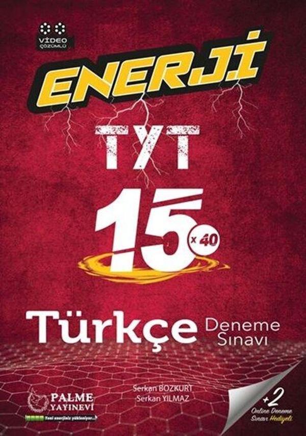 Palme Yayınları TYT Türkçe Enerji 15 Deneme Sınavı - Palme Yayınları - Image 1