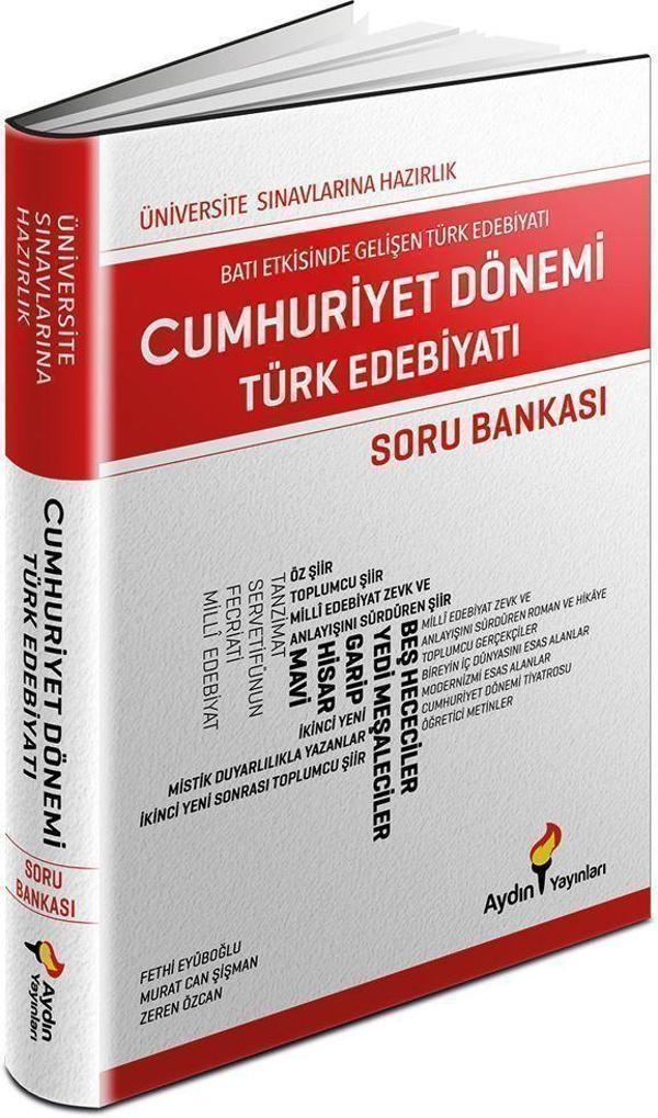 Aydın Yayınları Cumhuriyet Dönemi Türk Edebiyatı Soru Bankası - Aydın Yayınları - Image 1