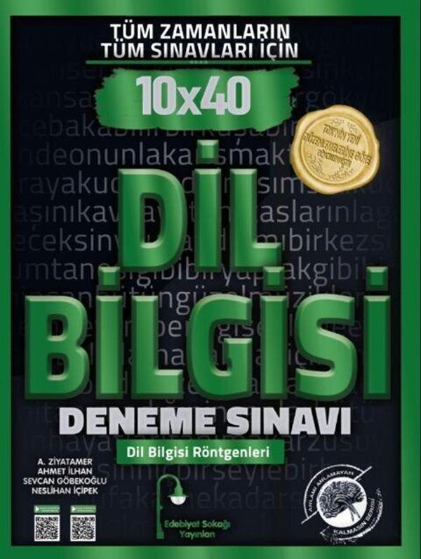 Edebiyat Sokağı Tüm Zamanların Tüm Sınavları İçin Dil Bilgisi 10 x 40 Deneme Sınavı - Edebiyat Sokağı Yayınları - Image 1