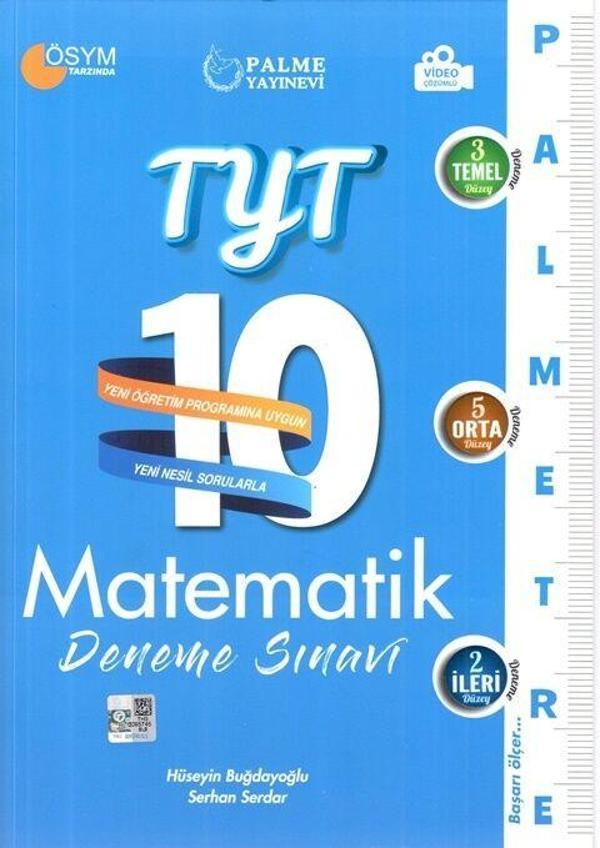 Palme Yayınları TYT Matematik Palmetre 10 Deneme Video Çözümlü - Palme Yayınları - Image 1