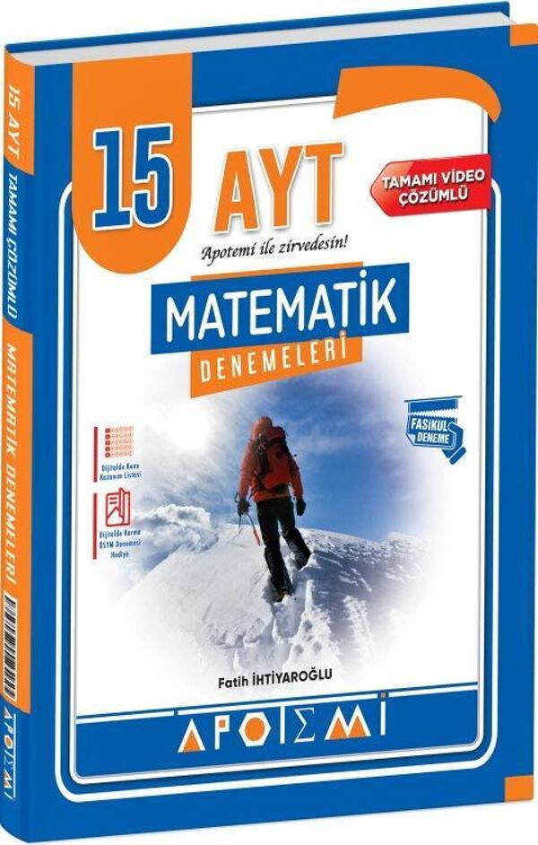 Apotemi Yayınları AYT Matematik 15 Çözümlü Deneme - Apotemi Yayınları - Image 1