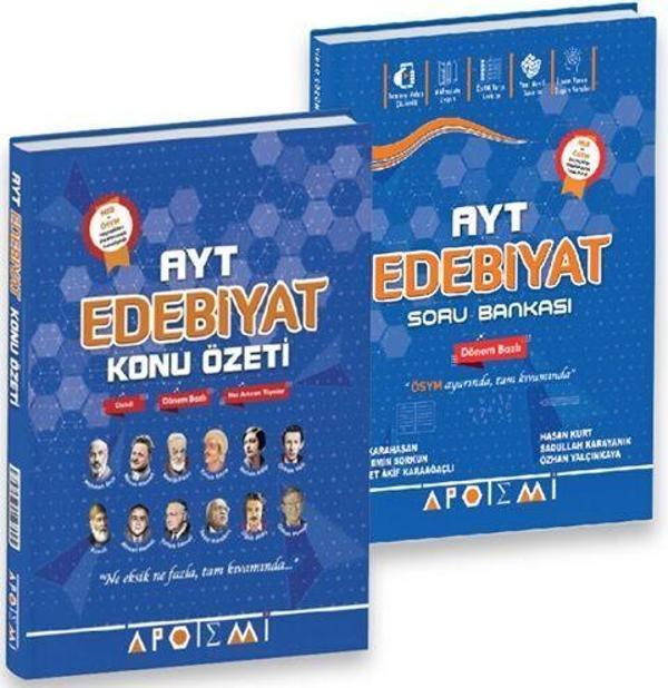 Apotemi Yayınları AYT Edebiyat Soru Bankası ve Konu Özeti Seti - Apotemi Yayınları - Image 1
