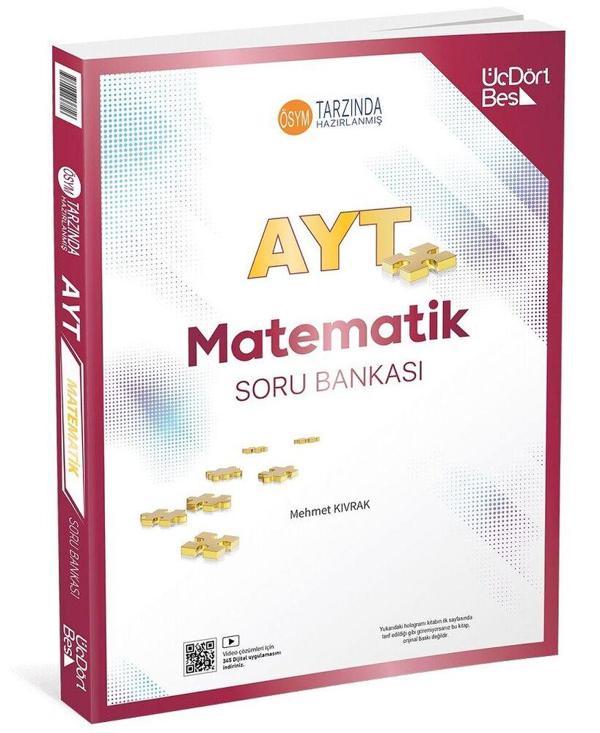ÜçDörtBeş Yayınları AYT Matematik Soru Bankası - Üç Dört Beş Yayınları - Image 1