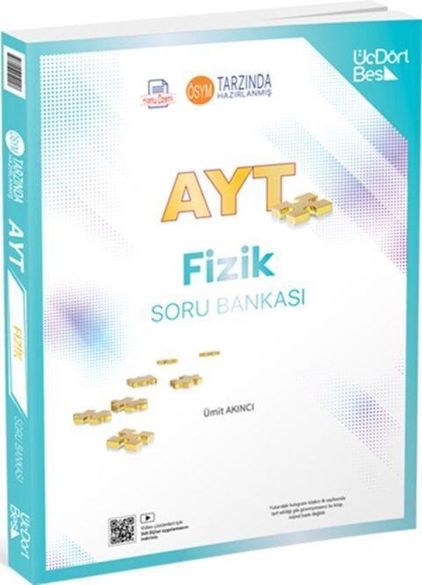 ÜçDörtBeş Yayınları AYT Fizik Soru Bankası - Üç Dört Beş Yayınları - Image 1