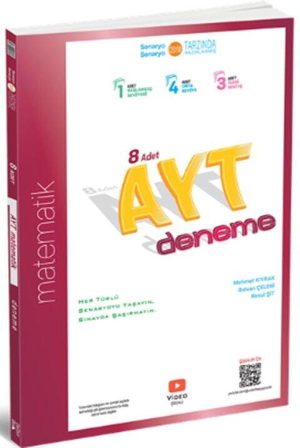 ÜçDörtBeş Yayınları AYT Matematik 8 li Deneme - Üç Dört Beş Yayınları - Image 1