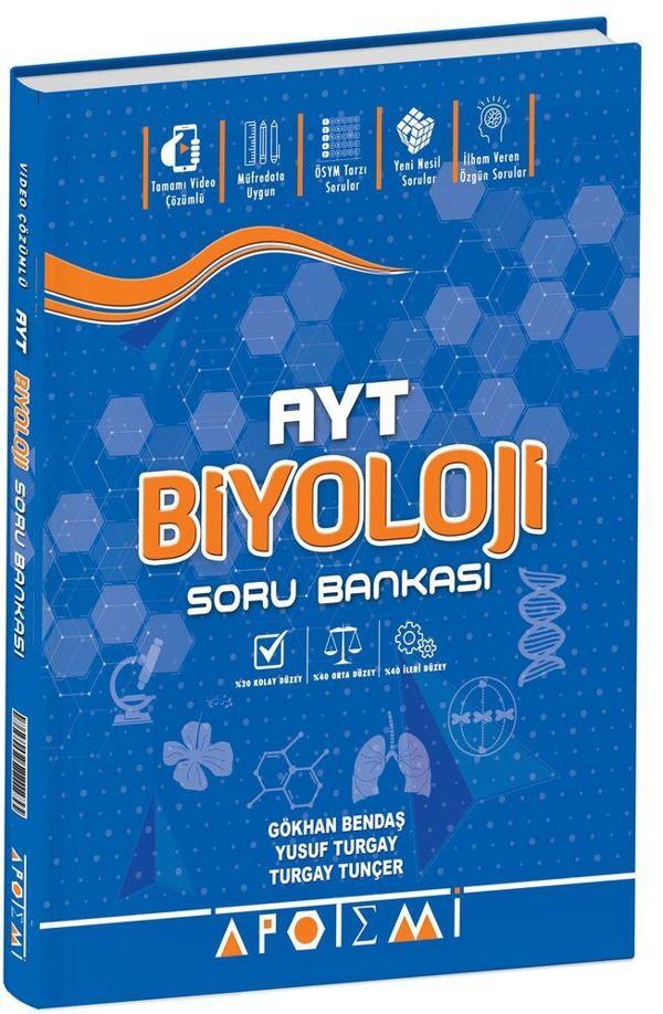 Apotemi Yayınları AYT Biyoloji Soru Bankası - Apotemi Yayınları - Image 1
