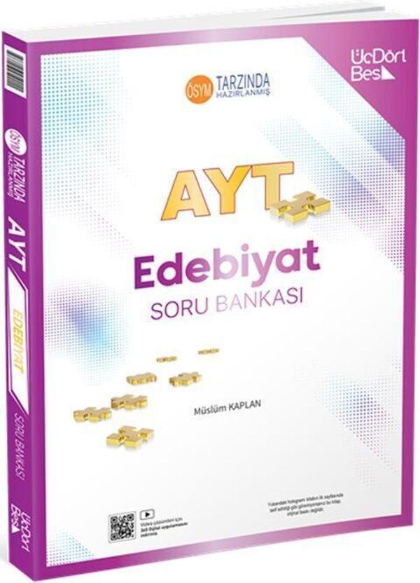ÜçDörtBeş Yayınları AYT Edebiyat Soru Bankası - Üç Dört Beş Yayınları - Image 1