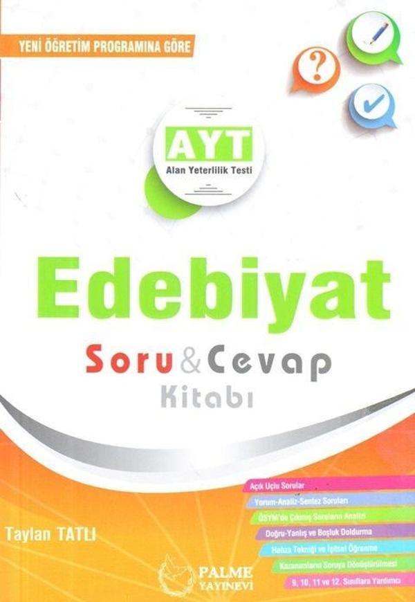 Palme Yayınları AYT Edebiyat Soru Cevap Kitabı - Palme Yayınları - Image 1