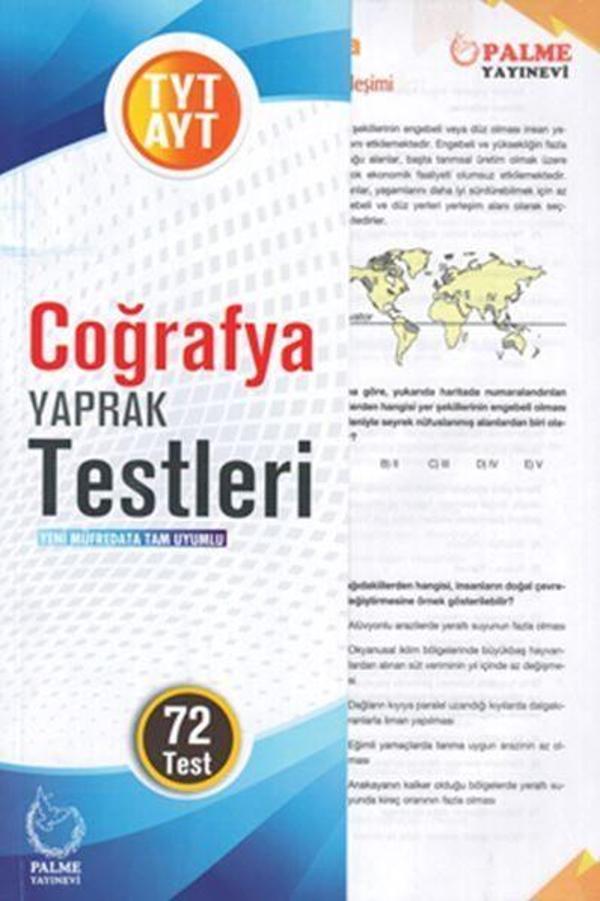 Palme Yayınları TYT AYT Coğrafya Yaprak Test - Palme Yayınları - Image 1