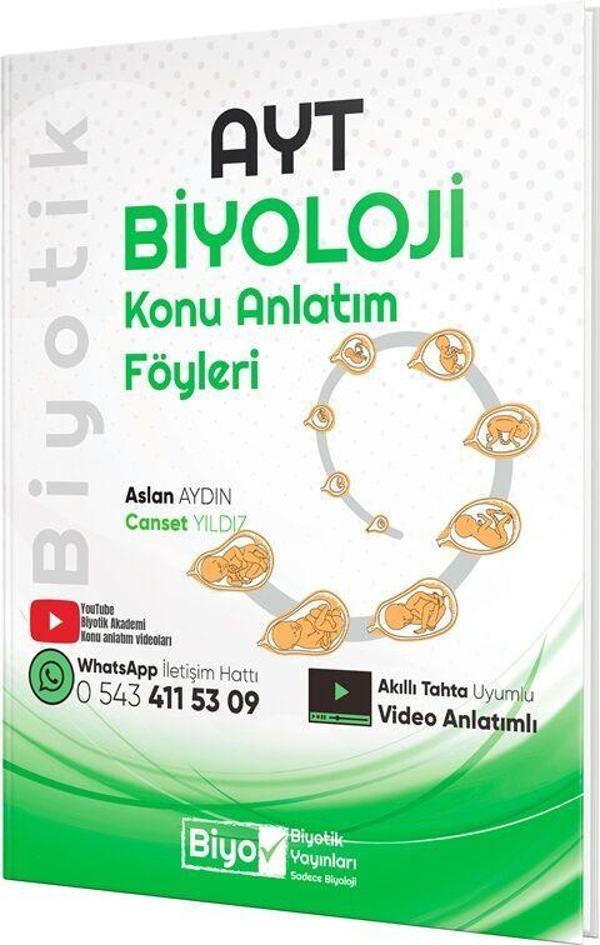 Biyotik Yayınları AYT Biyoloji Konu Anlatım Föyleri - Biyotik Yayınları - Image 1