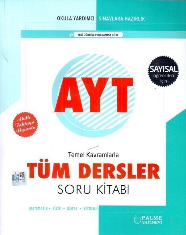 Palme Yayınları AYT Sayısal Temel Kavramlarla Tüm Dersler Soru Kitabı - Palme Yayınları - Image 1