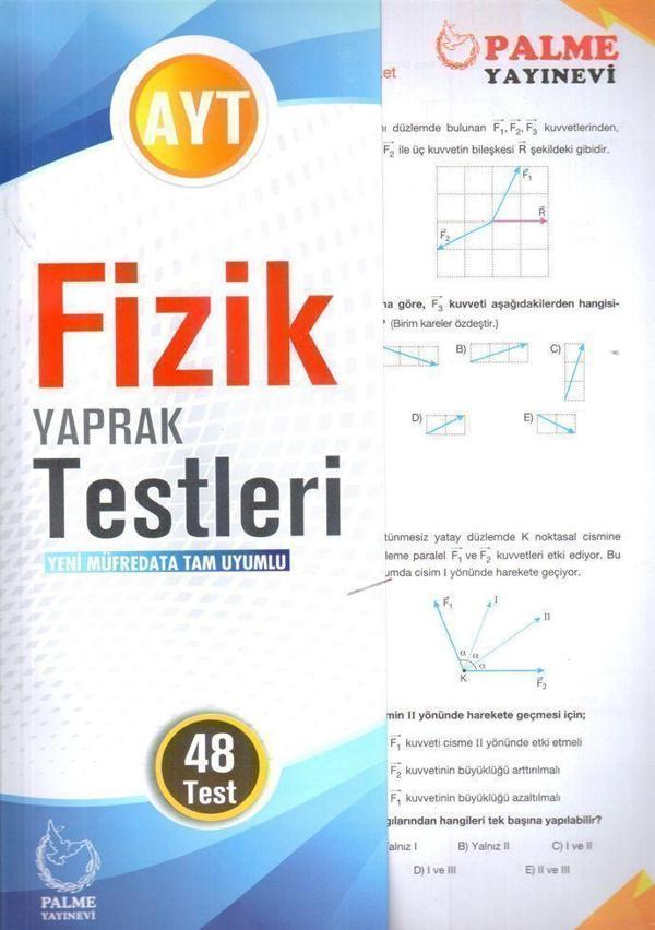 Palme Yayınları AYT Fizik Yaprak Testleri - Palme Yayınları - Image 1