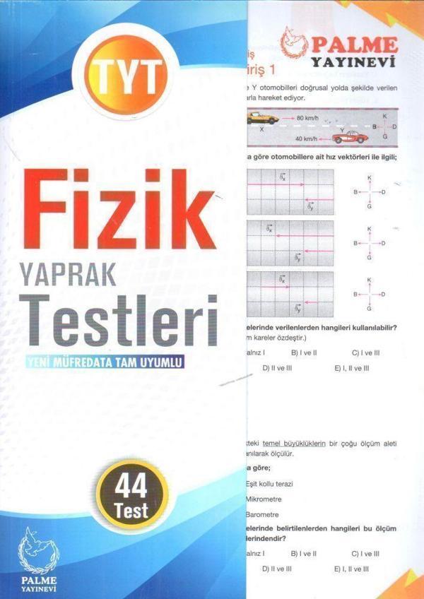 Palme Yayınları TYT Fizik Yaprak Testleri - Palme Yayınları - Image 1