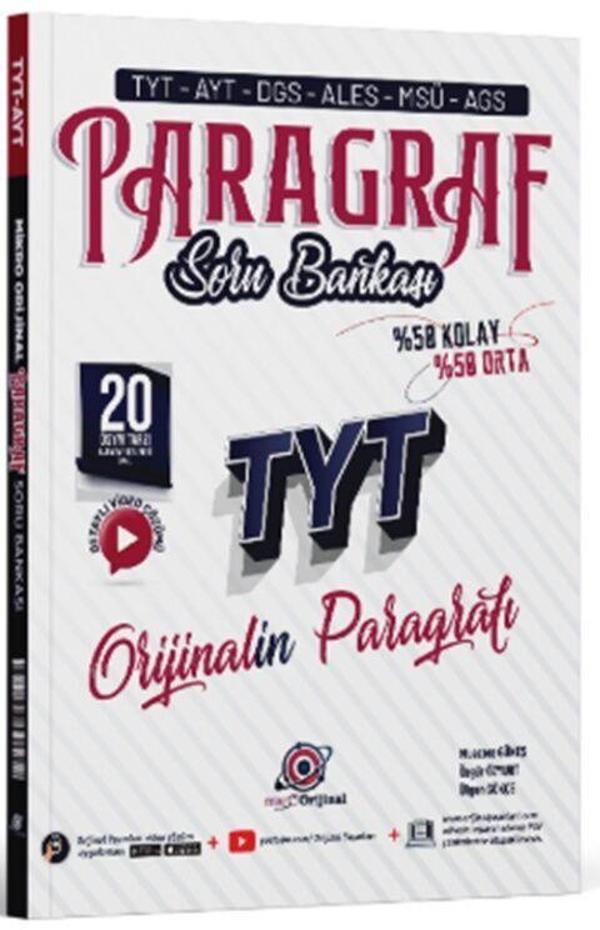 Orijinal Yayınları TYT Paragraf Mikro Soru Bankası - Orijinal Yayınları - Image 1