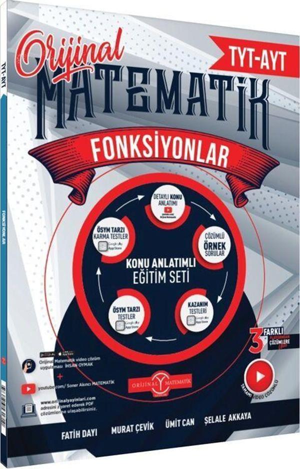 Orijinal Yayınları TYT AYT Matematik Fonksiyonlar Konu Anlatımlı Eğitim Seti - Orijinal Yayınları - Image 1