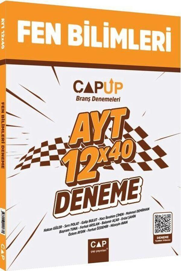 Çap Yayınları AYT Fen Bilimleri 12 X 40 Up Deneme - Çap Yayınları - Image 1