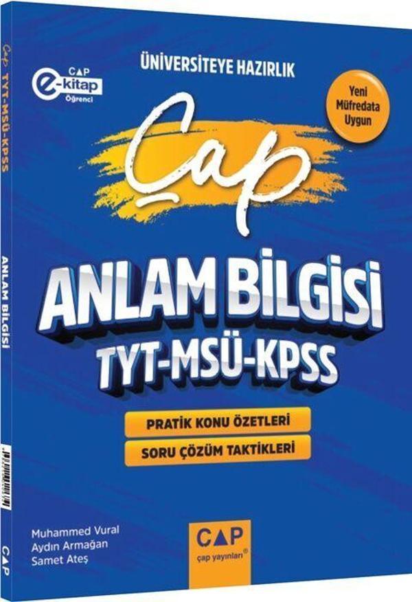 Çap Yayınları TYT MSÜ KPSS Türkçe Anlam Bilgisi Üniversiteye Hazırlık - Çap Yayınları - Image 1