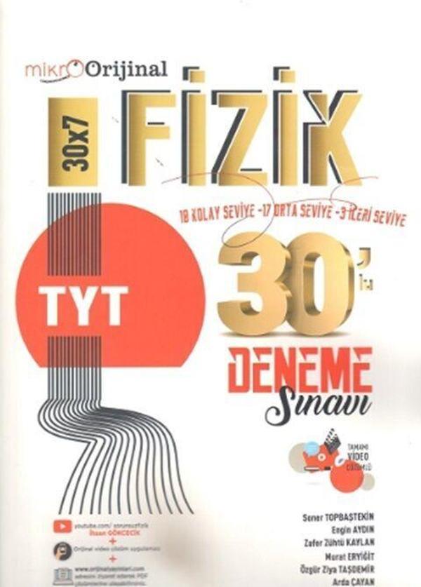 Orijinal Mikro TYT Fizik 30 lu Deneme Sınavı - Orijinal Yayınları - Image 1