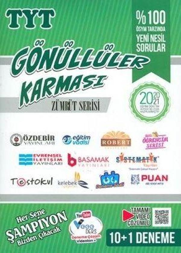 Gönüllüler Karması TYT Zümrüt Serisi 10 + 1 Deneme - Gönüllüler Karması - Image 1