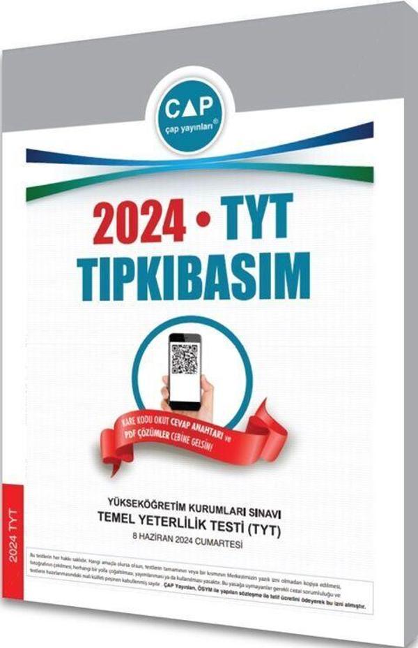 Çap Yayınları 2024 TYT Tıpkı Basım - Çap Yayınları - Image 1