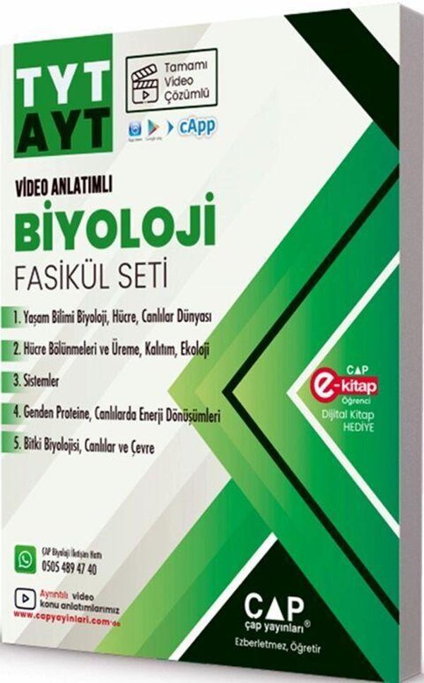 Çap Üniversiteye TYT AYT Hazırlık Biyoloji Fasikülü Seti - Çap Yayınları - Image 1
