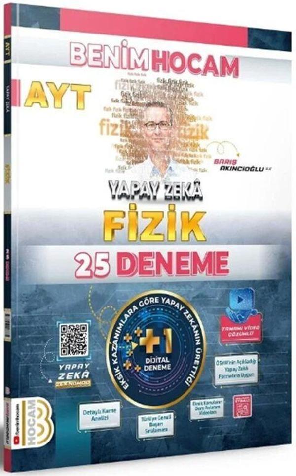 Benim Hocam Yayınları AYT Fizik Yapay Zeka 25 Deneme - Benim Hocam Yayınları - Image 1