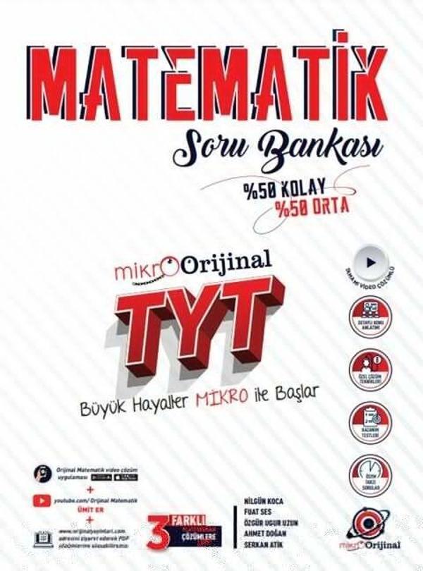 Orijinal Yayınları TYT Matematik Mikro Soru Bankası - Orijinal Yayınları - Image 1