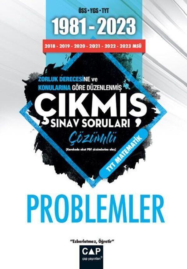 Çap Yayınları Üniversiteye Hazırlık 1981 2023 Çıkmış Sorular Problemler - Çap Yayınları - Image 1