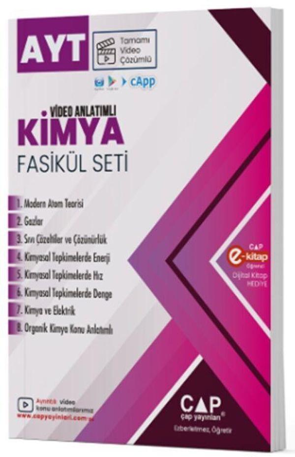 Çap Yayınları AYT Kimya Video Anlatımlı Fasikül Seti - Çap Yayınları - Image 1
