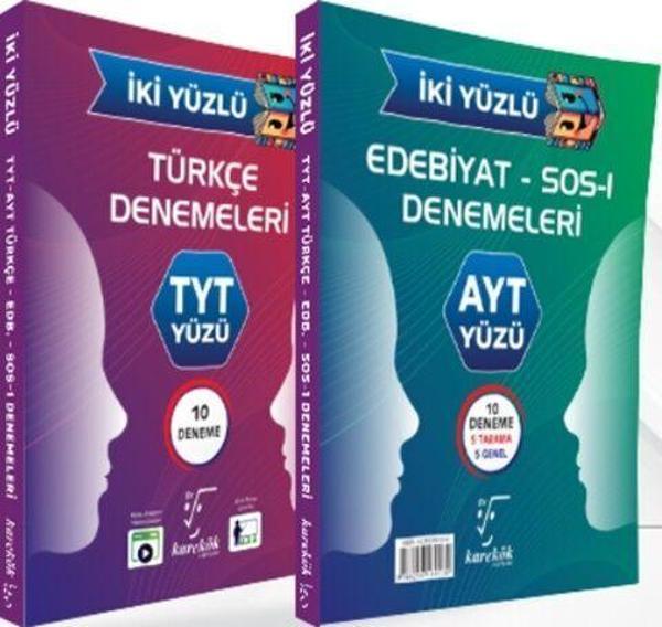 Karekök Yayınları TYT AYT Türkçe Edebiyat İki Yüzlü Deneme - Karekök Eğitim Yayınları - Image 1