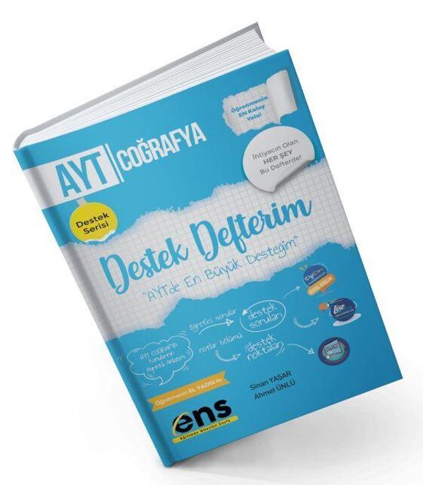 ENS Yayıncılık AYT Coğrafya Destek Defterim - Ens Yayıncılık - Image 1